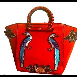 Red Bucket Bag